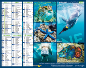 ANIMAUX DES MERS