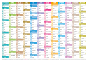 EMPLOI DU TEMPS EFFAÇABLE /FEUTRE & CLIP