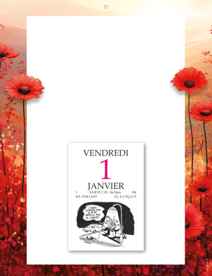 EPHEMERIDE EFFAÇABLE AVEC FEUTRE